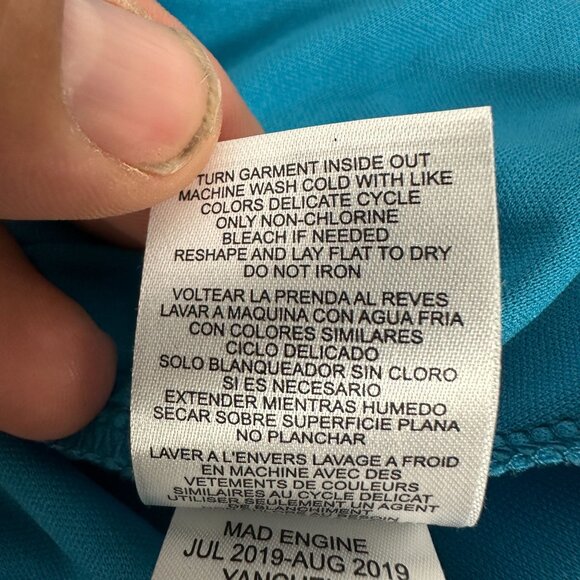 Disney Signed Girls Blue & Black High-Low Dress Size  S - Picture 6 of 6